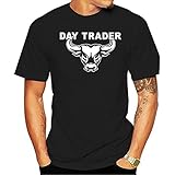 Day Trading T Shirt Stock Market Trader Forex Bitcoin Cryptocurrency Bull Tee Fashion Classic Tee S