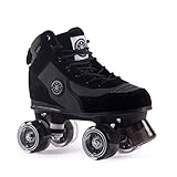 BTFL Trend-Skate Luca Damen,Frauen,Mädchen,Kinder,Rollschuhe,Discoroller,Rollerskates,Retro-Rollschuhe,Classic Roller,Vier Rollen,schwarz,EU 38