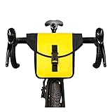 MPGIO Fahrradtaschen Lenkertasche Wasserdichter Rahmen Gepäckträgertasche Multifunktions Tragbare Umhängetasche Fahrradzubehör Fahrradrahmentasche(Color:F80 Yellow)