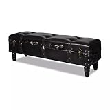 Lingjiushopping lang Bank Sitzbank Truhe Speicher-braun Farbe: braun Rahmen MDF Nachhaltig