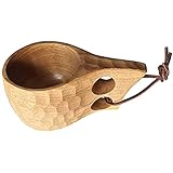 JINYOMFLY Kaffeetasse aus Holz, Tasse Holz Kaffeetassen Tragbar Holz Tasse ​Trinkbecher Tea Cup Handgefertigte Holzbecher für Das Wandern, Camping, die Küche, im Freien oder als Geschenk (2)