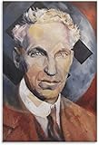 YaShengZhuangShi Druck auf Leinwand 40x60 cm Rahmenlos Henry Ford Kunstplakat hängende Malerei Promi Poster Leinwand Malerei Wandkunstdruck Bilddek