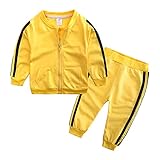 LROSEY Kleinkind Gedruckt Pullover Hoodie Sweatshirts Tops Hosen Kleidung Sets Kinder Sportbekleidung Baby Jungen Mädchen Bekleidungssets Outfits Set Sportbekleidung Kleidung S