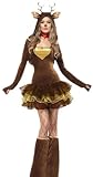 erdbeerloft - Damen Rentier Kostüm, Weihnachten, Karneval, Fasching, M, B