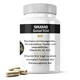 TCM-PHARMATRADE | Schlafmittel - 60 Kapseln hochdosiert | Natürliche Alternative zu Schlaftabletten | Schlaf-TCM Premiumqualität | Vegan - Laborgeprüft - Made in Germany