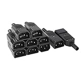 X-DREE 10 Stücke AC250V 10A Weibliche 3 Terminals Schalttafeleinbau IEC320 C14 Steckdose Adapter Stecker(10Pcs AC 220V For UAE 10A Femmina 3 Morsetti Montaggio a pannello IEC320 C-1-4 Connettore p