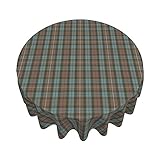 Tischdecke Clan Fraser Hunting Tartan 60 Zoll Runde wasserdichte knitterfreie T