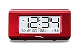 WT 197 - eleganter Funkwecker mit Temperaturanzeige, Technoline, rot-metallic, 14,5 cm x 38,8 cm x 7,2