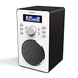 Majority Barton II DAB/DAB+ / UKW Digital-Radio, Retro Radio, Küchenradio, Doppelwecker, Weckeinstellungen, Schlummerfunktion und Sleep Timer, Kopfhö