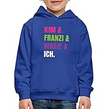 Spreadshirt Die DREI !!! (Ausrufezeichen) Kim & Franzi & Marie & Ich Kinder Premium Hoodie, 134-146, Royalb