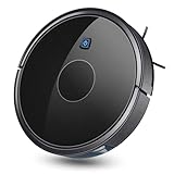 Roboterstaubsauger, 1600PA Roboterstaubsauger mit Selbstladung, 360° Smart Sensor Protectio, Mehrere Reinigungsmodi Vakuum am besten für Tierhaare, Hartboden & Medium Tepp
