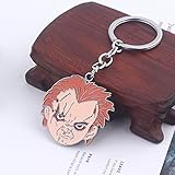 Fangzhuzj Kreative Horror Puppe Schlüsselanhänger Metall Schlüsselanhänger Autoschlüsselhalter Tasche Anhänger Charm Geschenk