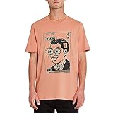 Volcom Herren Peaking BSC Ss T-Shirt, Ton/Orange, L
