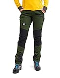 RevolutionRace Damen Nordwand Pro Pants, Hose zum Wandern und für viele Outdoor-Aktivitäten, Forest Green, 36