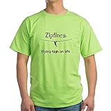 CafePress - Ziplines 1.PNG Light T-Shirt - 100% Baumwolle T-Shirt Gr. M, grü