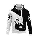 YDyun Druck s Pullover mit Kapuze Sweatshirts Wolf Herren Kapuze mit 3D-Digitaldruck