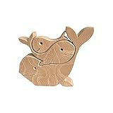 Tierische Intarsien Holz Ornamente Skulptur Ornamente Set Home Office Desktop Menschen Kreative Geschenke Kinder Haus Dekoration Handwerk Projek