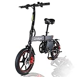 E-Bike, Windgoo B20 Elektrofahrrad Klappbar 36V 6.0AH Schwarz Unisex E-Bike Klappbar 14 Z