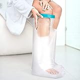 Doact Langer Wasserdichter Gips Verbandschutz zum Gipsschutz Duschschutz Fuß, Duschschutz Fuß, Beinprotektoren Wasserdicht, Duschstrumpf Fuss, Wasserdichter Schutz Duschen, Duschen mit Gipsbein(60cm)