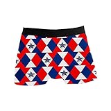 Herren Boxershorts Briefs Trunks Patriotische 3D Sterne Fitted Unterwäsche Stretch Atmungsaktiv 1er Pack, einfarbig, XL