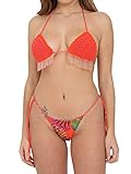 ME FUI Beachwear Damen Koralle M21-0521X1 X1, Rot L