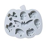 YSFWL Formen Silikon,Silikonbackform,Halloween-GeisterküRbis-Silikonschokolade,Kuchenform, Kuchendekorationsform Decor,Totenkopf Kuchen Schimmel Totenkopf Maske Backen Kuchenform DIY