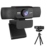 S5 Camera with Microphone,Shuohia 1080P HD Webcam PC, Camera with Lens Cap, USB Plug & Play, Web Cam Desktop PC Videoanruf Web