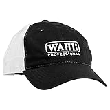 Wahl Professional - Schwarz und Weiß Wahl Logo Trucker Hat #25030 – Einheitsgröße – inkl. Netz-Belüftung und verstellb