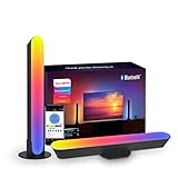 Smart LED Lightbar, RGB Dimmbar TV Hintergrundbeleuchtung Gaming Lampe Sync mit Musik Farbwechsel Bluetooth APP Steuerung LED Ambient Light für TV, PC, Fernseher, Spielzimmer, Party
