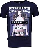 Kim Kardashian - Strass T- Shirt - Marine B