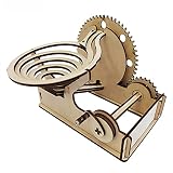 KaiLangDe Murmelbahn Trackball 3D Puzzle Spielzeug Modell Bausatz Mit Acrylständer Kugelbahn Spiel Perpetuum Mobile Holzbausatz Mechanische Holzpuzzle für Kinder und Erw