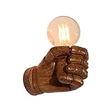 YINGGEXU Wandleuchte Retro Linke Hand Faust Harz-Wand-Lampe Loft Industrie Wind Dekoration Antike Wandleuchte E27 Schraube Schnittstelle Dek