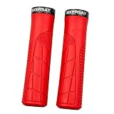 SM SunniMix 1 Paar langlebige Mountainbike-Lenkergriffe mit Arretierung, rutschfest, bequem für BMX MTB, ROT