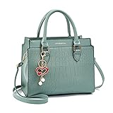 Skyeye Handtasche Damen Crossbody Pu Elegant Love Small Pendant Ladies Bag Fashion Large Capacity UmhäNgetasche Geeignet FüR Daily Casual Dating Schultertaschen GrüN