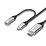 AOOF Zinklegierungstyp. -C USB-C 3.1 Männchen bis 4k @ 60Hz Videoanzeige USB-C. Weibliche 2. 0V5A PD. Ladekab