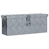 vidaXL Aluminiumkiste Silbern Alubox Aluminiumbox Transportkiste Aluk