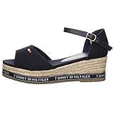 Tommy Hilfiger Mädchen Sandalen Sandaletten Leinen blau Gr. 39