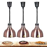 RSHJD Lebensmittel WäRmelampe, Wärmelampe, gewerbliche Speisenwärmer Buffet Server Aluminium Lebensmittel Wärmelampe Behalten Sie den ursprünglichen Geschmack der Speisen 220V 250W 3 Stück