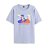 POPRETR Sk8 The Infinity Anime Print T-Shirt Digitaldruck Baumwolle Casual Halbarm Herren Damen Kurzarm Erhältlich In 7 Farben Größen XXS Bis 4XL