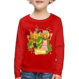 JoNaLu Jo Naya Und Lu Winken Fröhlich Kinder Premium Langarmshirt, 110-116, R