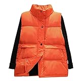 QI_LIANG Mode Warme Weste für Frauen Hitze Herbst/Winter Daunen Baumwolle Pferd Jacke Jacke Leichte Fest Top