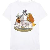 T-Shirt # L Unisex White # Lady & the Tramp - Kissing