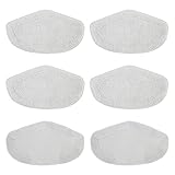 6 Stück Mikrofaser-Pads Ersatzbezug für Polti Vaporetto Dampfreiniger PAEU0332, SV400_Hygiene, SV420_Frescovapor, SV440_Double, Smart 120, Smart 35_Mop, Smart 40_Mop, Smart 100, Wischbezüg