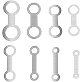 XIAOFANG 8Pcs Saxophon Druck Pad, Orchesterinstrument Holzblasinstrument Saxophon-Reparatur-Werkzeug Stahlflachdruck Pads Nivelliergerät (Color : Silver)