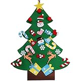 DIY Filz Weihnachtsbaum Familie Wand hängende Dekoration Weihnachtsbaum Kinder Geschenk Weihnachtsdekoration künstlichen Baum Spielzeug Weihnachtsgeschenk (Farbe : 95cm)