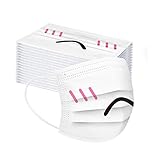 Zarupeng 50 Stück Damen Einweg Mundschutz Frauen Atmungsaktive Weich Multifunktionstuch Mund-Nasen-Schutz Staubdicht Winddicht Halstuch Face Shield Adult Accessory Schutz Schule Outdoor Geschenk