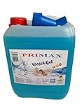 2 x 10 Liter Primax Flüssigwaschmittel mit Arielladuft, Microfasertuch und praktischem Ausgieß