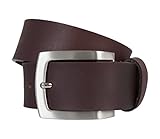 LINDENMANN Gürtel Ledergürtel Herrengürtel 4 cm Vollrindleder Braun, Länge:95 cm;Farbe:B