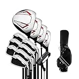 YUNZHIDUAN Golfschläger-Set für Herren, komplettes Set für Anfänger, Graphitschaft, rechte Hand, 12 Stück, mit Cartbag