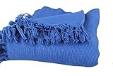 GMMH Fleckerlteppich Baumwolle Handweb Teppich Flickenteppich Fleckerl Handwebteppich (60 x 90 cm, dunkel blau)